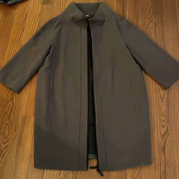 Amazing 2 Coats in One Like New slate gray Nikki Jones size M Coat Set - Picture 5 of 11